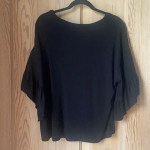Black medium sanctuary blouse top flowy comfortable casual